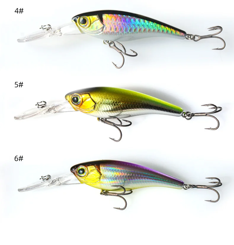 NEUE 6g 10g Lange Zunge Bord Schweben Minnow Wobbler Angeln Locken Künstliche Jerkbait Hohe Qualität Haken Tauchen Aussetzung hover – Detail 6
