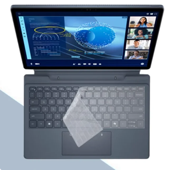 Proteggi Tastiera In Silicio Per Dell Latitude 5300 7300 7200 3301 3300 5200 - Copertura Impermeabile E Antipolvere