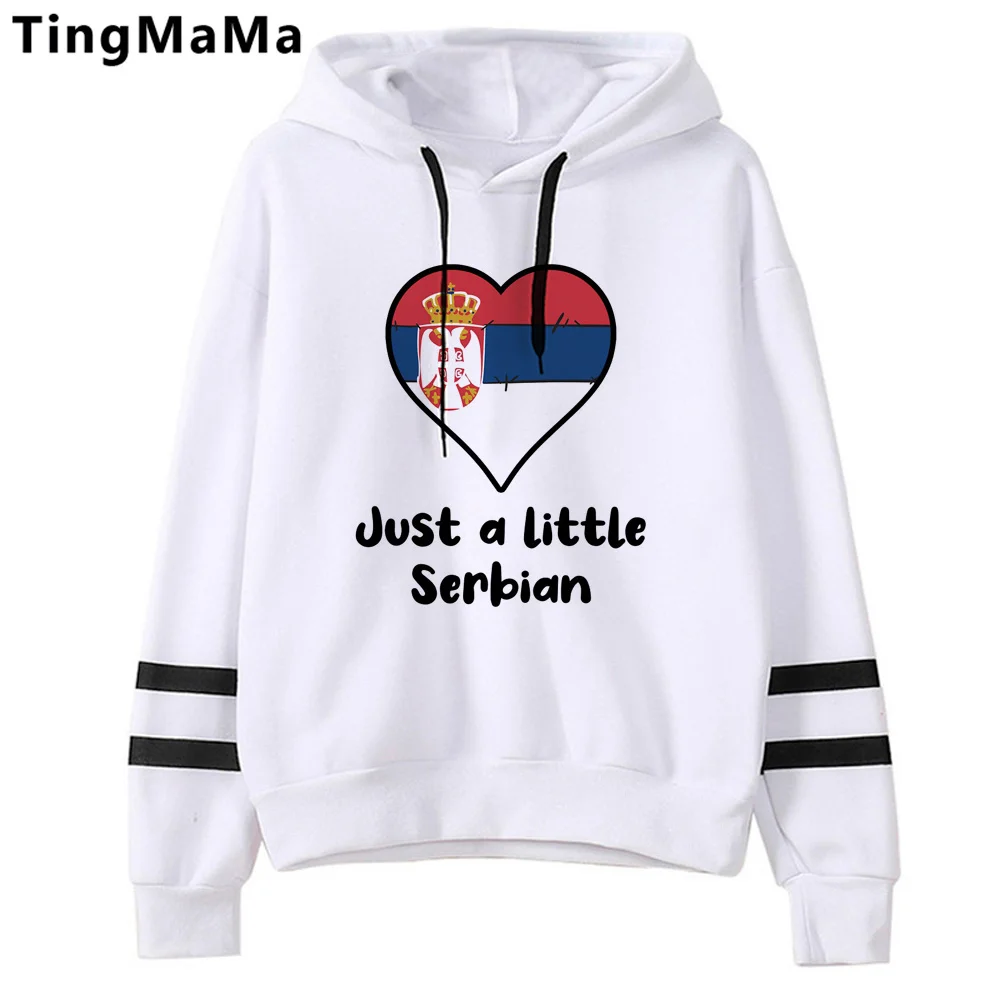 

serbian hoodies men 90s funny aesthetic Korean style sweater men anime clothes