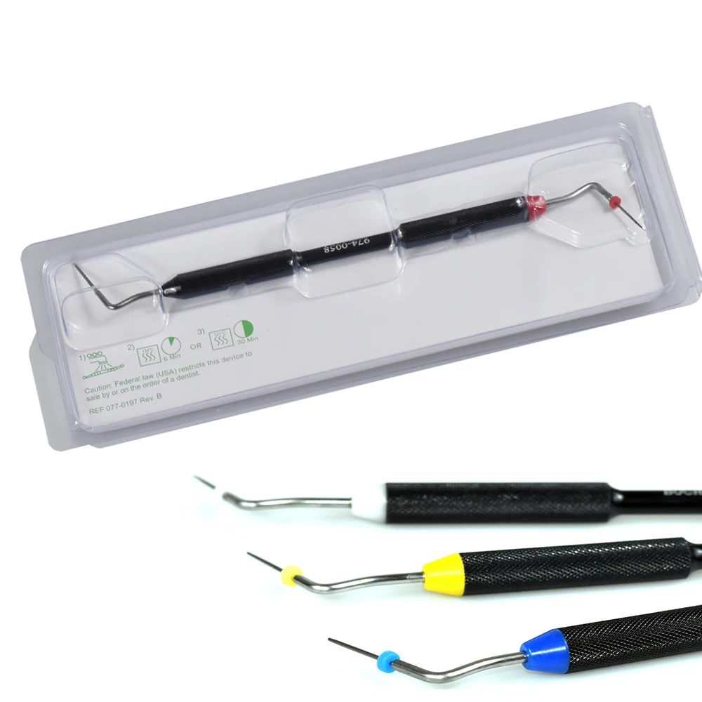 Dental Sybronendo Endo Buchanan Hand Plugger Niti Tip Fill Obturation Endodontics Instruments Gutta Cutter Yellow Blue Red 6