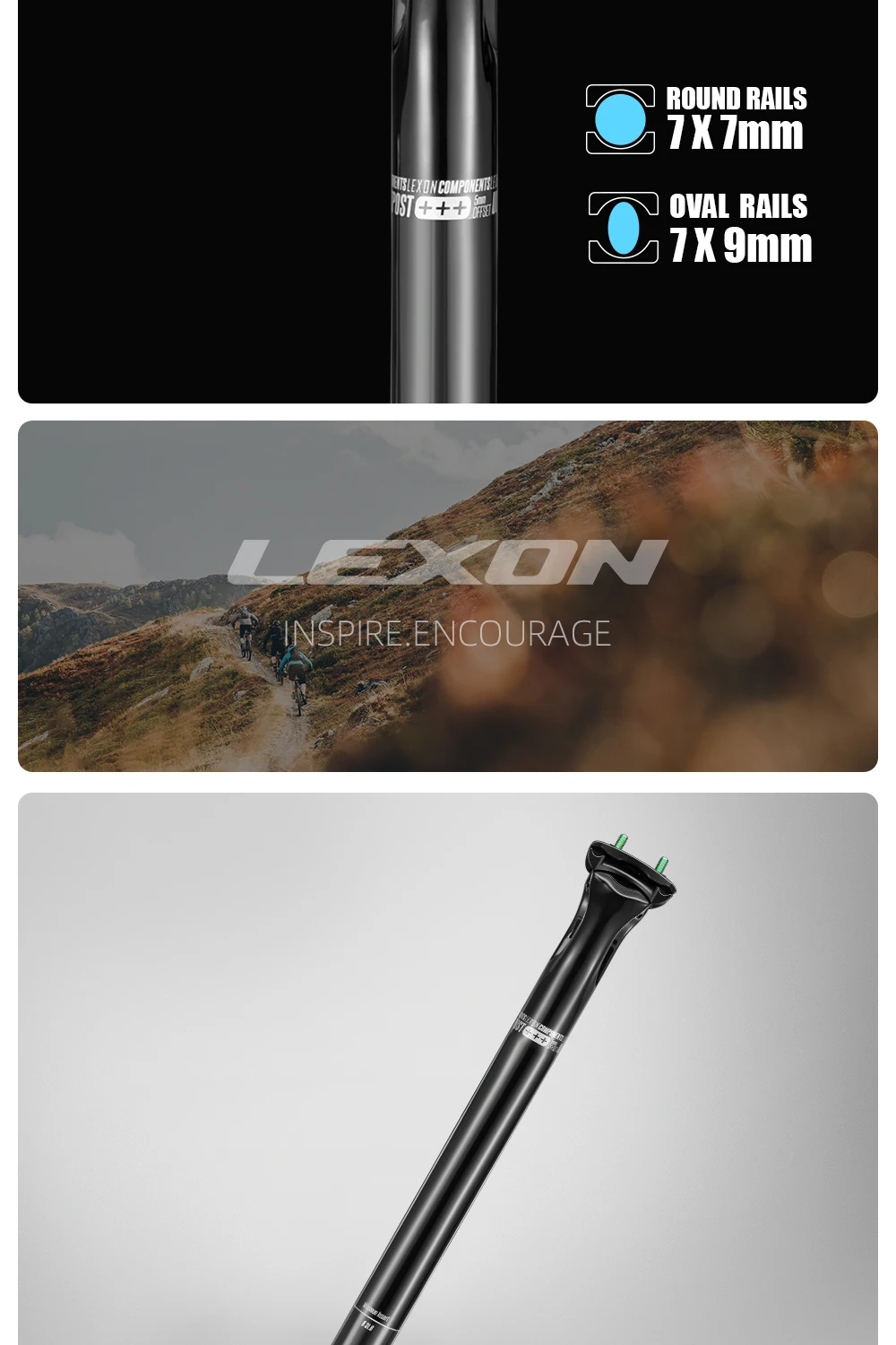 Lexon Carbon Sattelstütze 27,2/31,6 MM Fahrrad MTB Straße Kies 400 MM 5mm offset sitzrohr Berg Radfahren FÜR Fahrrad Zubehör – Detail 7