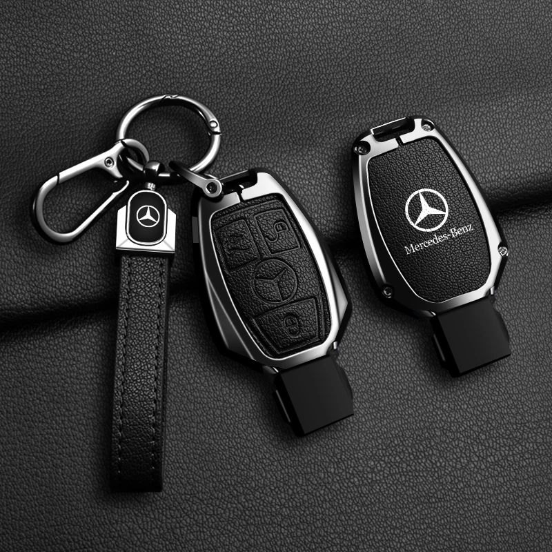 Funda para llave de coche para Mercedes Benz Clase A B C E GL S GLA GLK CLS AMG W204 W205 W212 W463 W176, accesorio de bolsa protectora