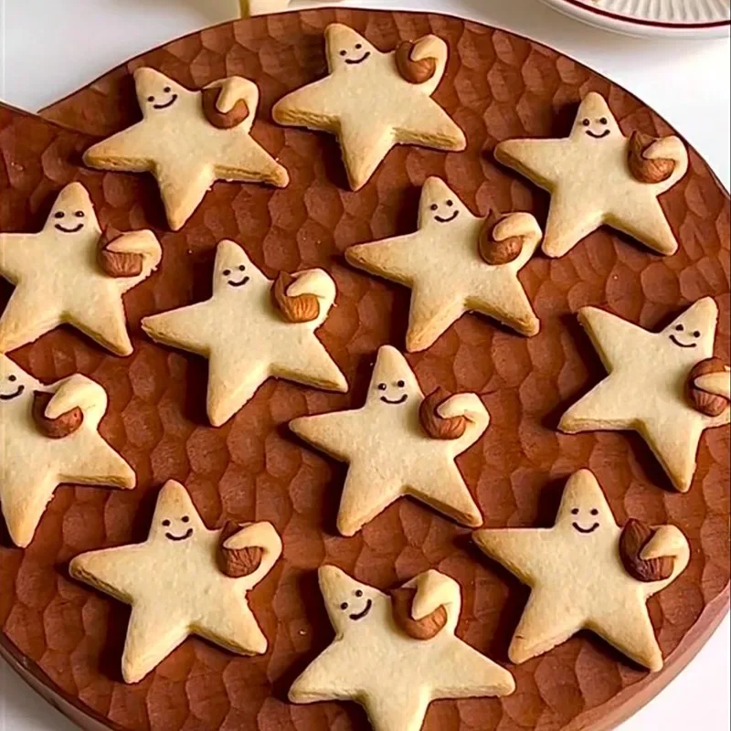3D Star Cookie Cutter and Fondant Embosser Baby Shower Birthday Biscuit Mold Cake Decoration Tools