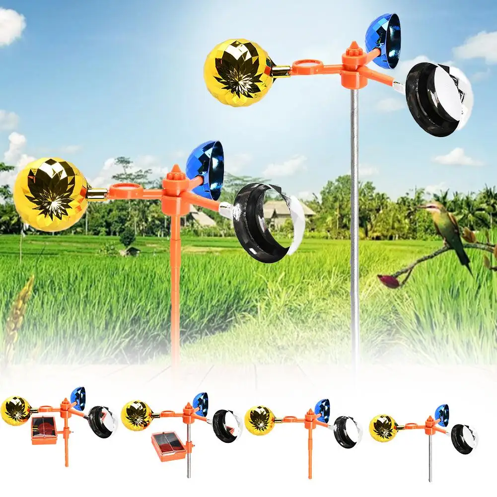 

The Solar Orchard Bird Repeller Is Waterproof, Sun-proof, Anti-corrosive Sonic Flash Technology Suitable For Orchard Farms P1U1