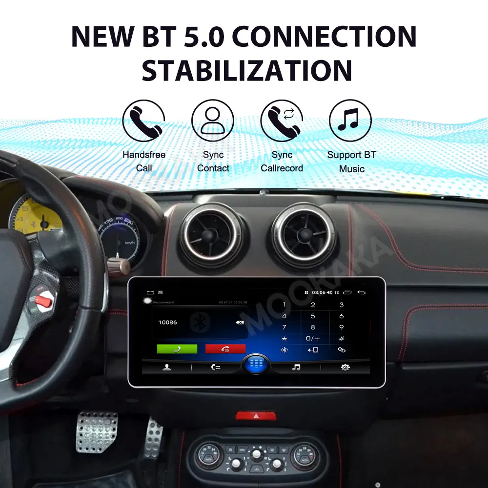 12.3 inch Screen Android 14.0 12+256GB Car Stereo For Ferrari California 2009-2018 Car GPS Navi Android wuto Carplay 4G LTE Unit - Image 3