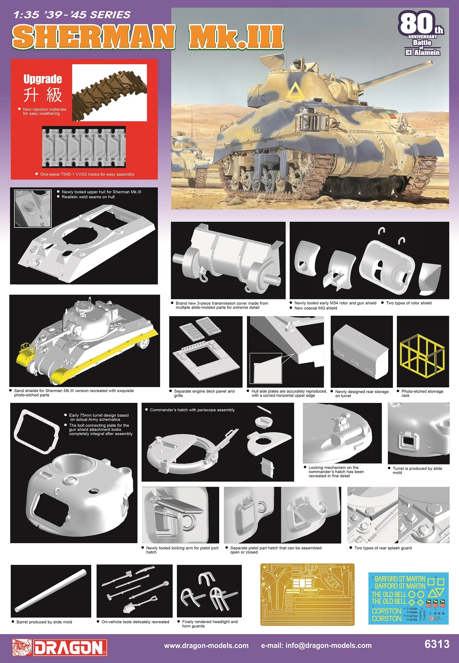 

Dragon 6313 1/35 Sherman Mk.III