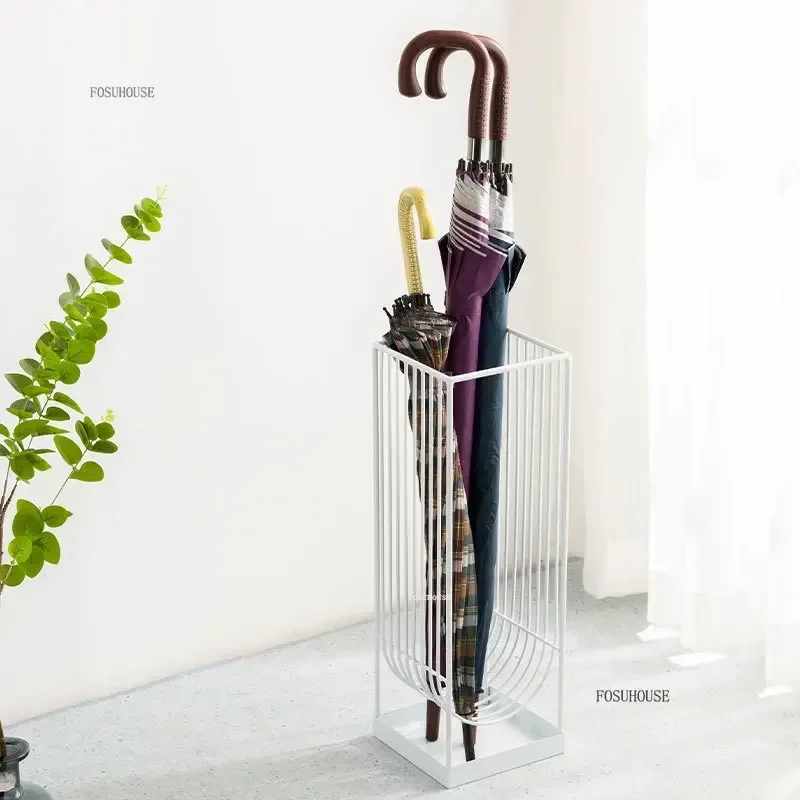 Modern Minimalist Storage Racks for Umbrellas Hotel Lobby Office Light Luxury Umbrella Stands Entrance Umbrella Storage Bucket