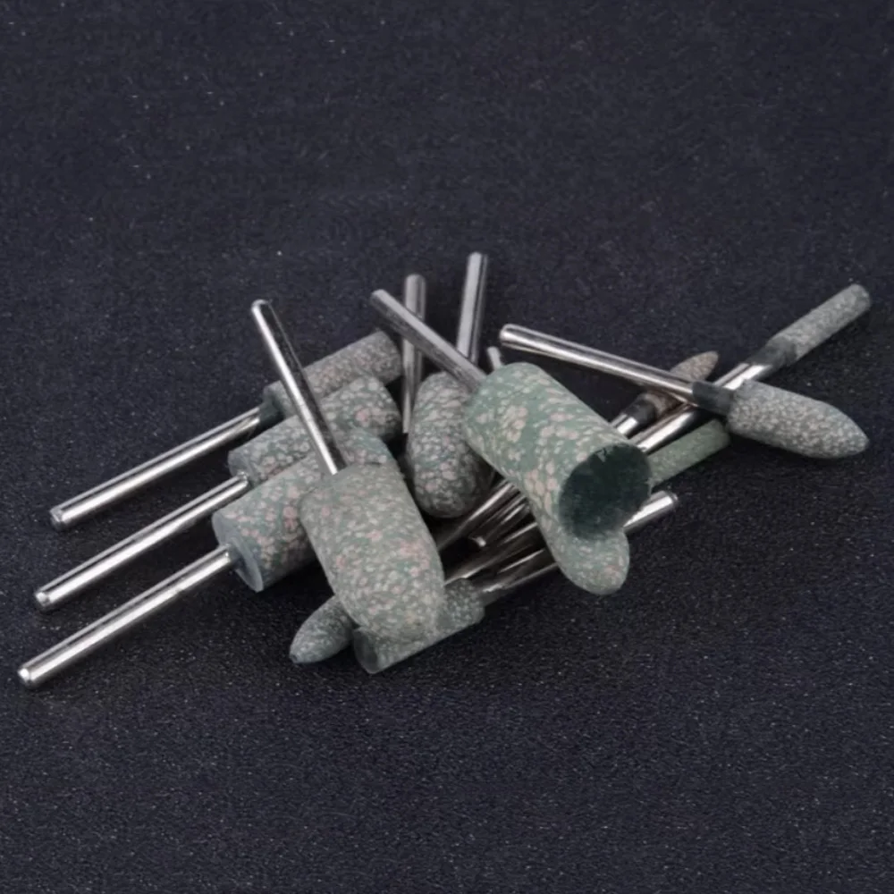 50/100 Stück Gummi-Metallbürsten Schleifwerkzeuge für Holzbearbeitung Schleifscheiben zum Schärfen von Bits Mini-Glaspoliermaschinenköpfe 3mm – Detail 17
