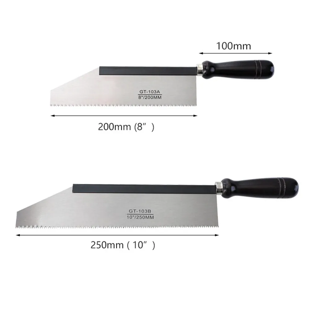 Small Hand Saw 3-edge Japanese Saw Manganese Steel 200/250mm for Camping Tenon Cutting Garden Pruning Woodworking