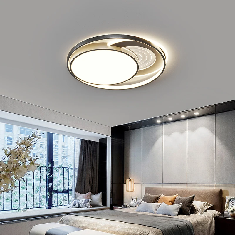 Living Room Led Ceiling Lights Simple Modern Atmosphere Chandeliers Creative Bedroom Dining Room Lamp Home Indoor Lighting Lamps