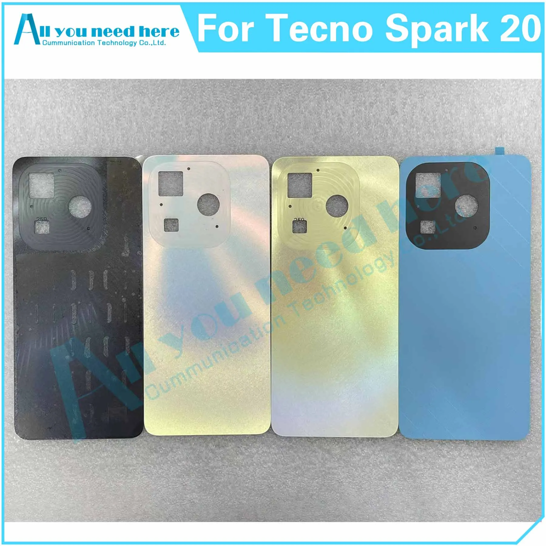 

For Tecno Spark 20 KJ5 Spark20 Back Battery Cover Door Housing Rear Case Repair Parts Replacement