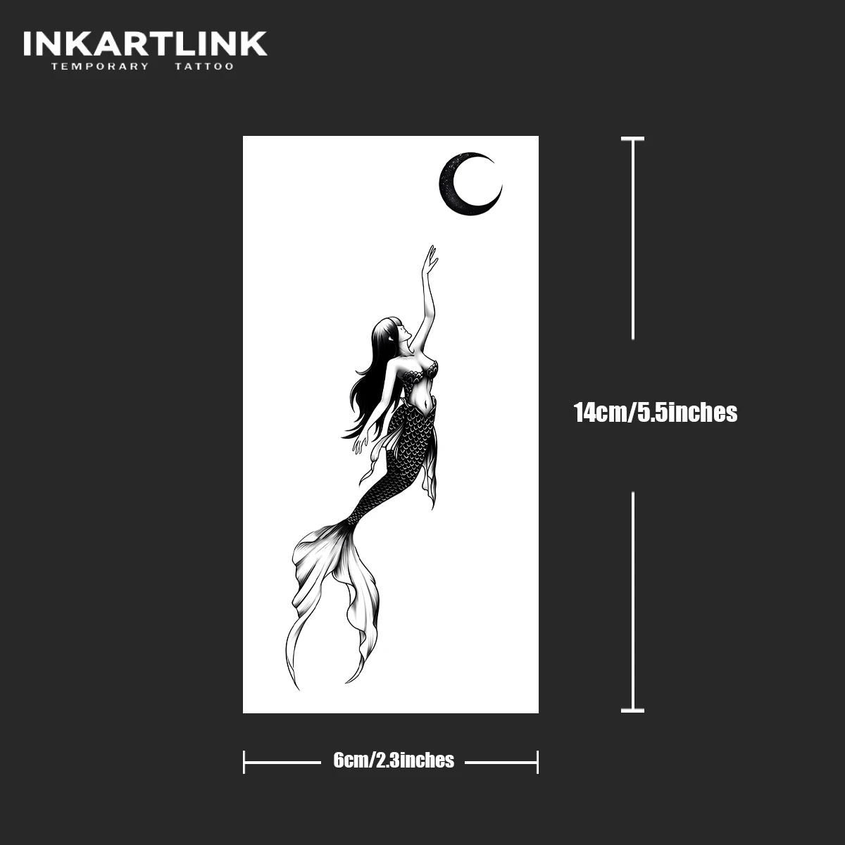 인어 임시 문신, 15일까지 지속됩니다. 신기술 매직 방수 반영구적 스티커.