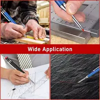 2.8mm Metal Solid Carpenter Mechanical Pencil Set with Sharpener Lead Core Deep Hole Construction Marking Scriber Tool Supply 4