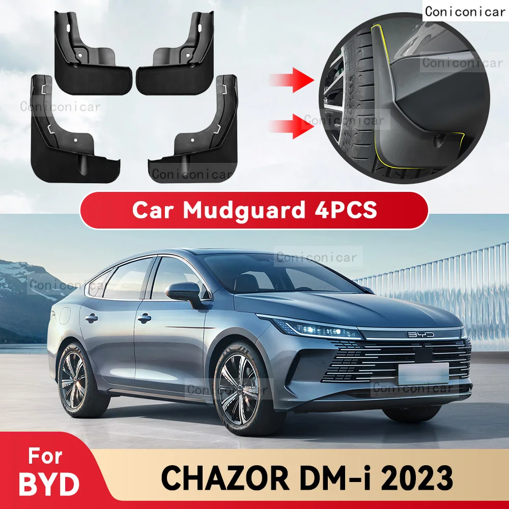 

Брызговики для BYD CHAZOR DM-i 2023, брызговики, стильный передний и задний брызговики, аксессуары для автомобиля