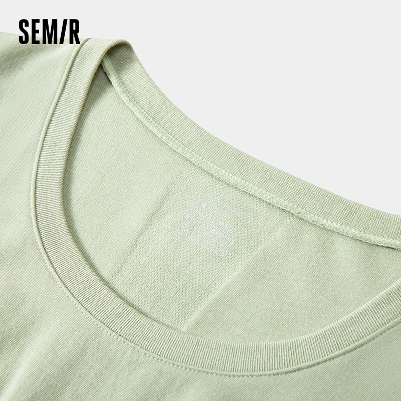 Semir Underwear Set Women Elastic Slim Fit Waist-Defining Hip-Lifting Inner Wear Solid Color Versatile Shirt Thin Version