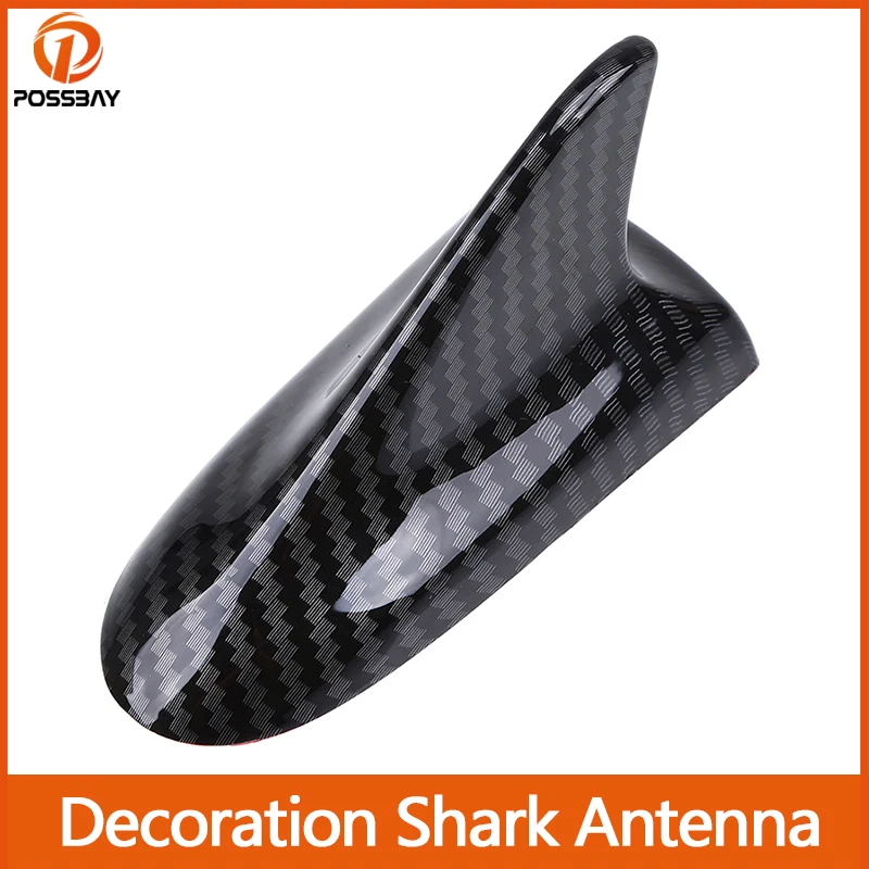 

Universal Car Fin Roof Decorative Shark Antenna Sticker Carbon Fiber Look for BMW/VW/Ford/Mazda/Hyundai/Opel Auto Exterior Parts