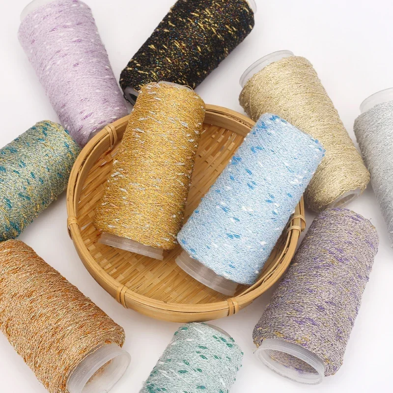 Multicolor Knitting Yarn Threads DIY Needlework Hand Crochet Wool Yarns Fabric Yarn Macrame Stitching Threads