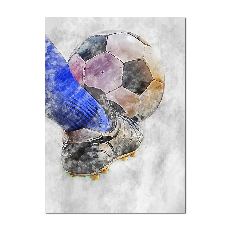 Voetbal Basketbal Poster Canvas Schilderij Moderne Voetbal Jongen Decor  Gedrukt Wall Art Pictures Woonkamer Slaapkamer Home Decor - AliExpress, image size:1000x1000