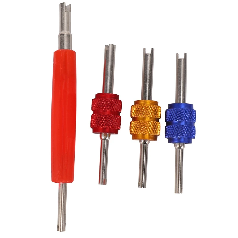 

LBER 4Pcs R134 R12 A/C HVAC Air Conditioner Schrader Valve Stem Core Remover Tool (Remover Tool)