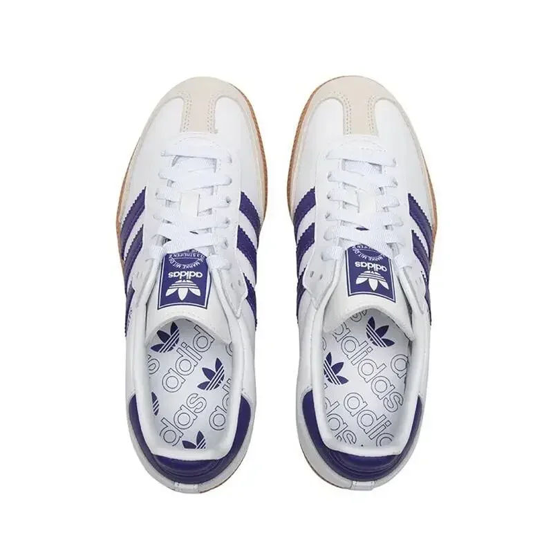 Adidas Originals Samba OG White Pink Fashion Anti-slip Classic Unisex Casual Board Shoes German Training