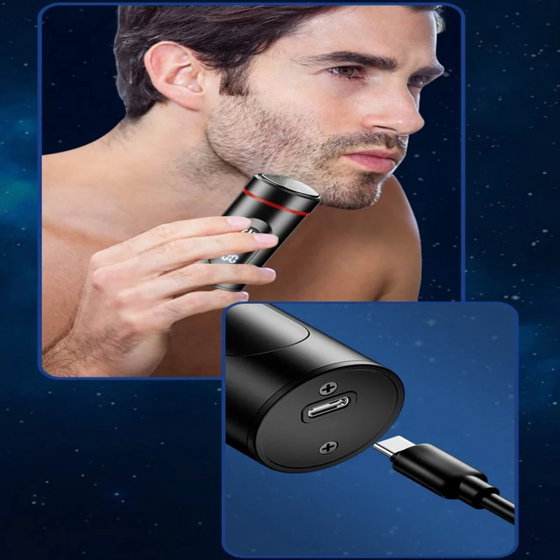 Xiaomi Mini Digital Shaver Type-c Quick Charge Travel Home Digital Display Beard Knife Comfortable Hair Trimmer Pocket Razor 3