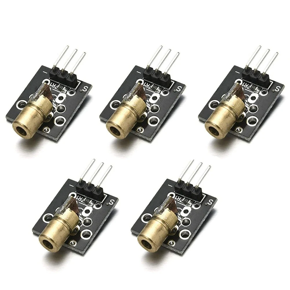 

10 шт., плата модуля датчика 5 В, совместимая с Arduino AVR PIC KY-008, длина волны лазерного передатчика 650 нм