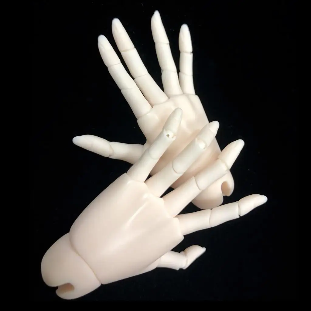 

Movable Female 15 Joints Hands Body Parts for 1/3 BJD Doll Accs Normal Skin