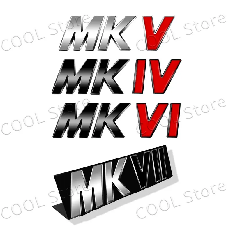 Металлический 3d-логотип MKIV MKV MKVI, эмблема для автомобильного брызговика, значок для багажника, наклейка для Volkswagen Golf MK4 MK5 MK6 MK7 Jett Passat