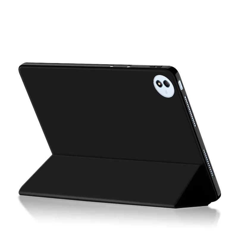 Enhanced Magnetic Tri-Folding Smart Leather Case