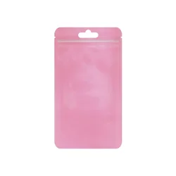 50pcs Charming Resealable Foil Zipper Pouches for Jewelry Storage and Packaging Solutions (Pink)