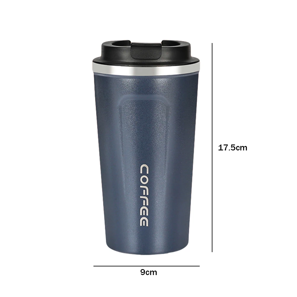 304 스테인리스 스틸 자동차 머그잔, 누수 방지 온냉 보온 주전자, 가정 사무실용, 380ml, 500ml