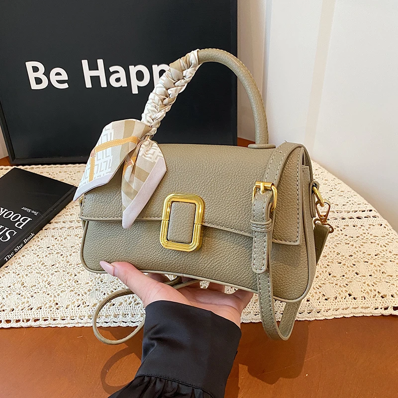 Elegante weibliche quadratische Einkaufstasche 2025, modische neue hochwertige PU-Leder-Damen-Designer-Handtasche, Reise-Schulter-Umhängetasche – Detail 8