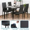 Dining Table Set Glass Dining Room Table Set for Small Spaces Kitchen Table and Chairs for Home Furniture 4