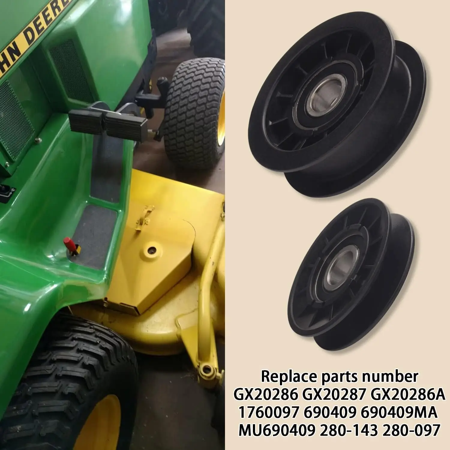 Snowblower John Deere D130 Belt Replacement GX20367 Spindle Pulley