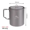 Toaks Outdoor Camping Titanium Pot 900ml 750ml Ultralight Cooking Picnic Titanium Pot 4