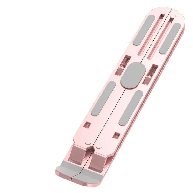 Sturdy Adjustable Laptop Stand: Effortless One-Touch Height Adjustment & Anti-Slip Grip for Stable Workspace