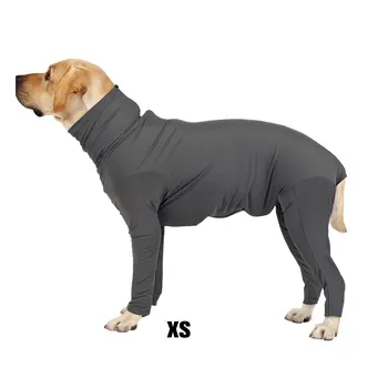 Grey Wide Application Dog Recovery Suit For Indoor And Outdoor Quick-drying Protection Easy To Wear Deep Grey L 2