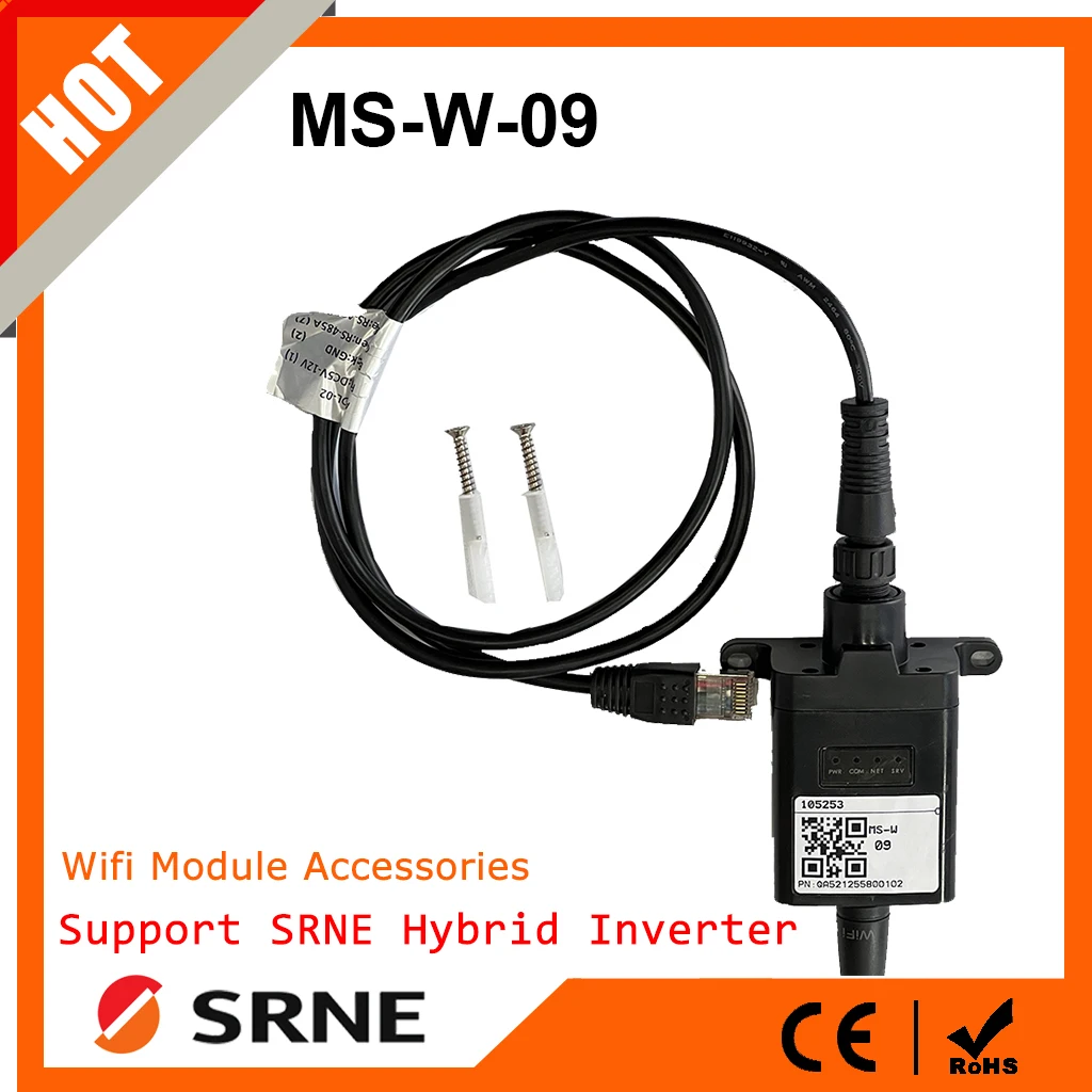 Srne Módulo Wi-fi Dispositivo sem Fio com Solução de Monitoramento Remoto Rs485 para Mppt Off Grid Híbrido Inversor de Energia Solar Porta Wi-fi
