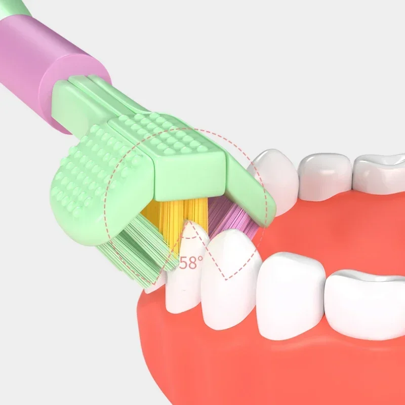 Baby Toothbrush Three Side Soft 360&deg; Clean Oral Health Care Kids 3-12Y