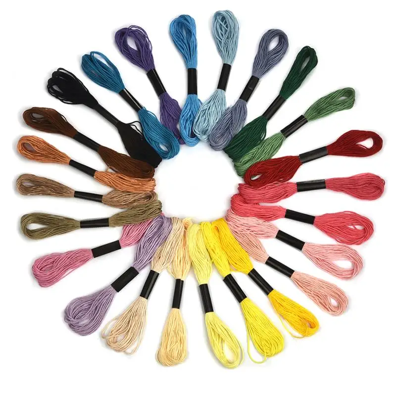 Description Picture 2 of itemMulticolor Cross Stitch Threads Cotton Sewing Skeins Embroidery Thread Floss Skein Kit DIY Sewing Tool 24/36/50/100pcs