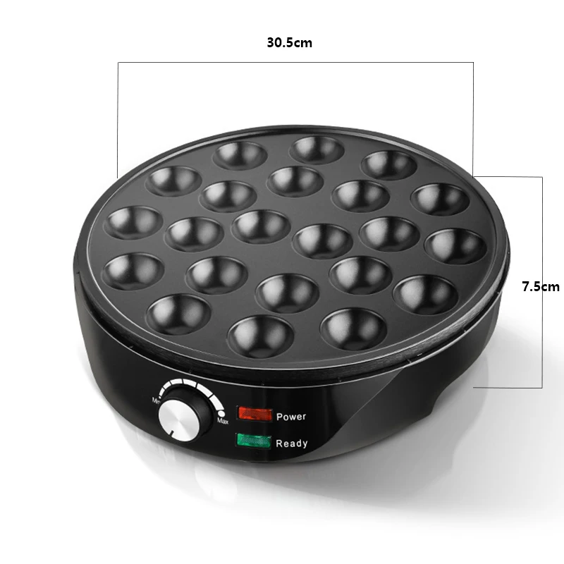 KC1151 Non-Stick Coating Plate Octopus Ball Machine Mini Home Takoyaki Machine Egg Aberdeen Baking Pan Cake Machine 220V 1000W