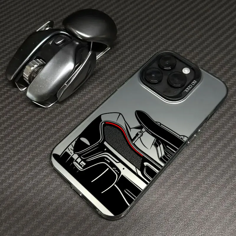 Sleek Black Sports Car Matte Phone Case
