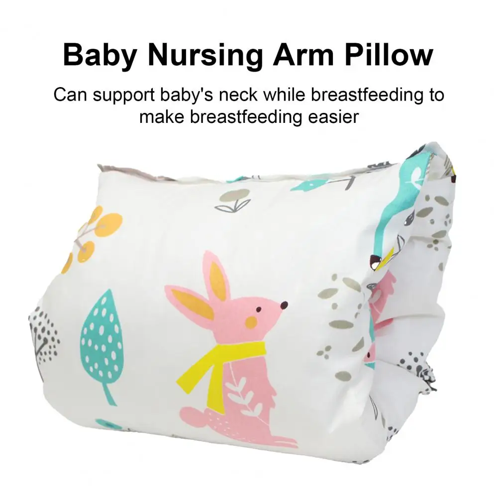 Supportive Arm Pillow Arm Pillow for Breastfeeding Cartoon Pattern for Baby Nursing Breastfeeding Cozy Bottle