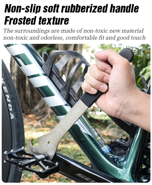 Chiave Per Pedali Bici 15mm GEWAGE - Manico Lungo 29cm Per Rimozione Facile - Foto 3