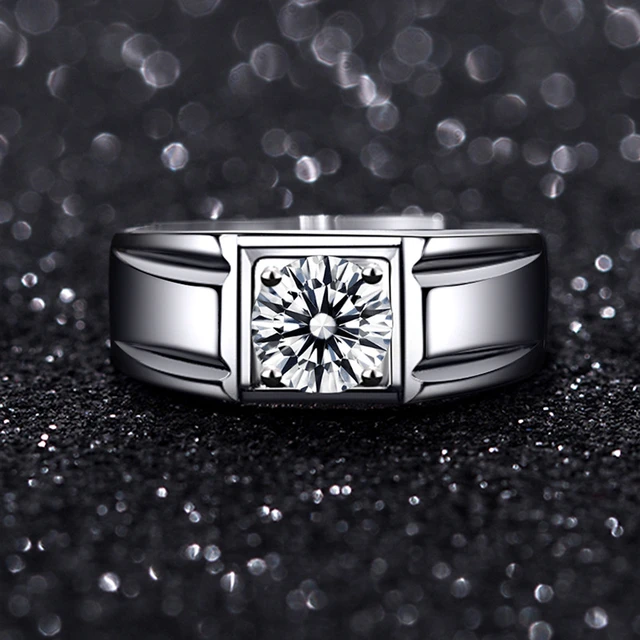 Aura White: Ring for men, timeless luxury”. – Corano Jewelry