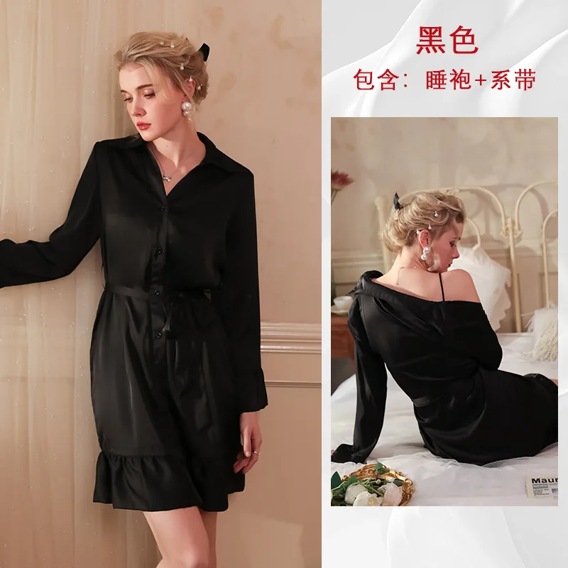 White Bride Robe Sleepwear Women Wedding Morning Gown Loose Nightgown Female Silk Satin Kimono Bathrobe