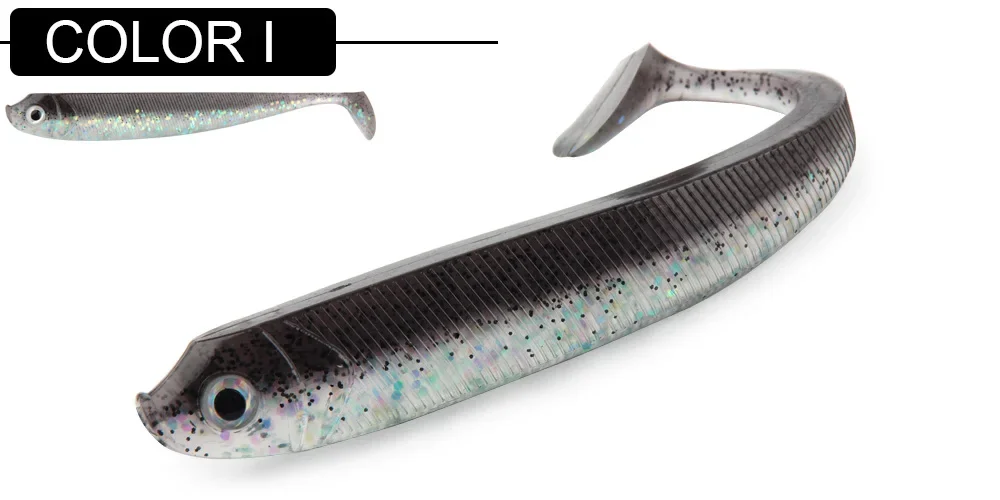 Spinpoler Weicher Angelköder 7,5 cm 9,5 cm 12,5 cm Shad Swimbait T-Schwanz Gummi Fake Fish Wobbler Bass Hecht Köder Aritificial Silikon – Detail 16