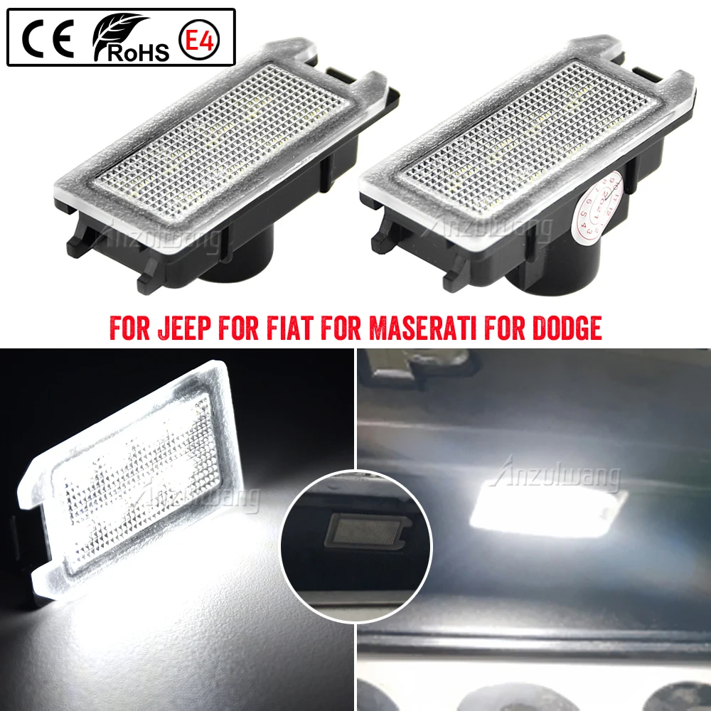 Una Coppia Led Targa Luce Targa Lampada Per Jeep Grand Cherokee Compass Patriot Fiat 500 Dodge Viper Maserati Levante