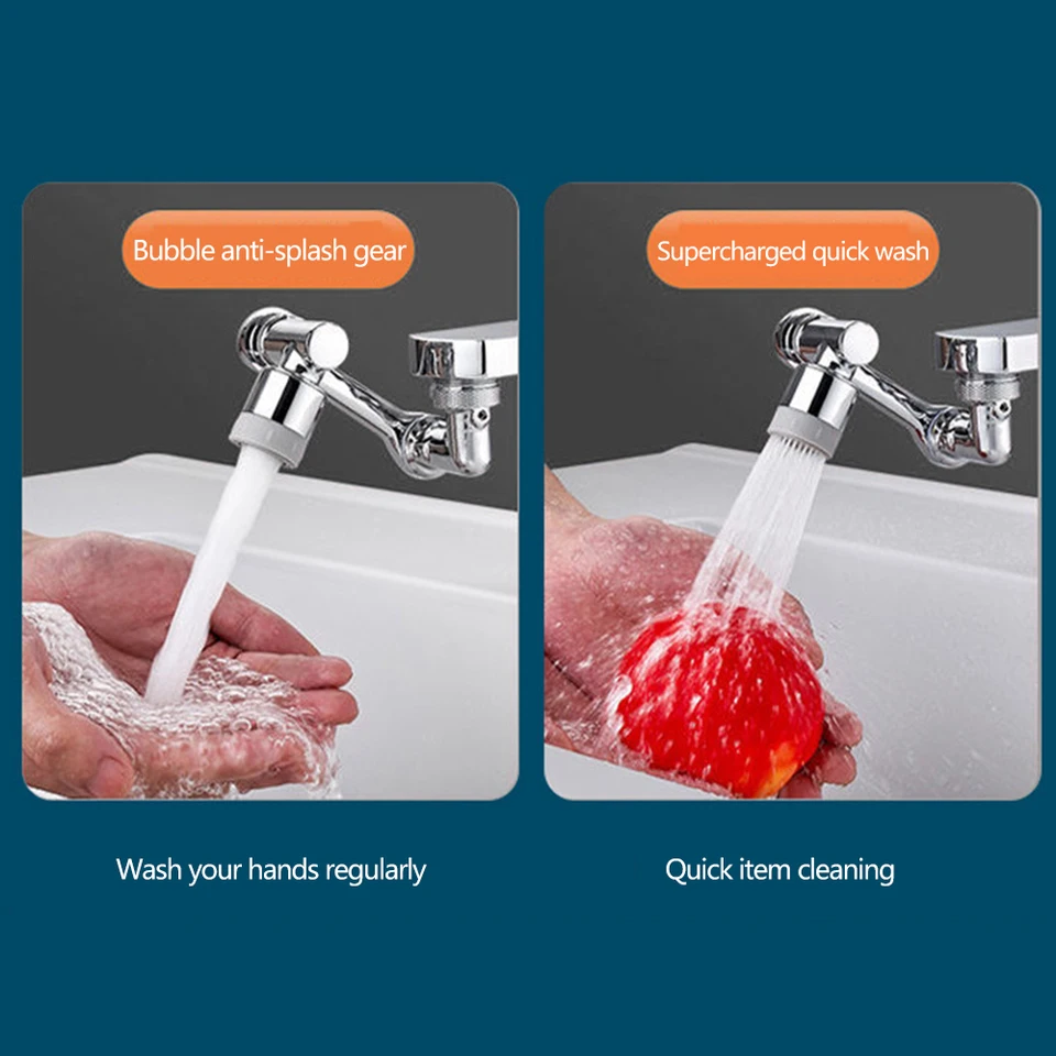 Universal 1080 Degree Swivel Robotic Arm Faucet Extender