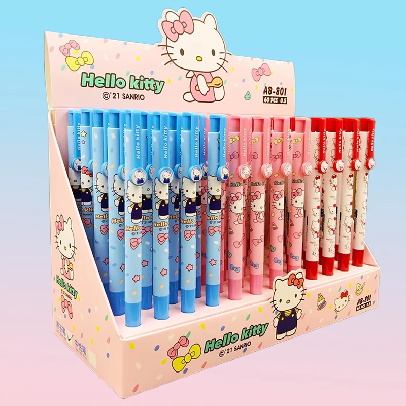 36pcs Sanrio Hello Kitty 6colors Ballpoint Pen Kawaii Kt Cat
